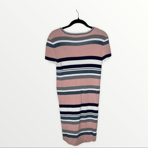 NEW Callahan Striped Ribbed Sweater Mini Dress, M - Picture 3 of 6